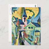 キルヒナー – 赤い教会とコニシュタイン ポストカード (正面/裏面)