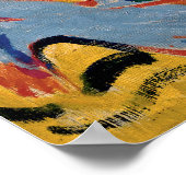 キルヒナー – 麦わら帽子と横の青い姿 ポスター (角)