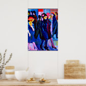 キルヒナー – 1926年通りシーン ポスター (キッチン)