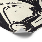 キルヒナー – 1929年に横たわる大型牛 ポスター (角)