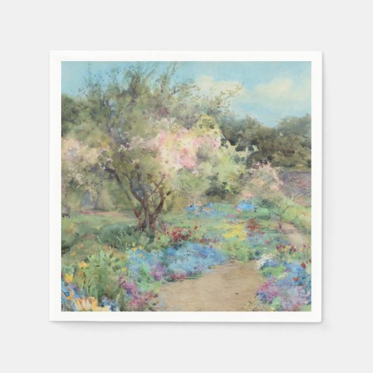 キルマリーの庭園(Mildred Anne Butler著) スタンダードカクテルナプキン (正面)