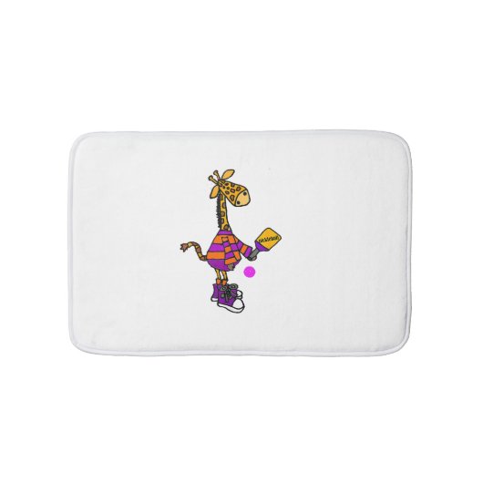 キレおもしろいフの遊ピクルボール バスマット (正面)
