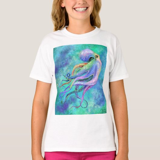 キレイなタコ – ミグンドスケッチ  Tシャツ (正面)