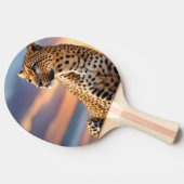 キレイなヒョウ 卓球ラケット (横)