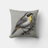 キレイなブリの鳥 クッション (正面)