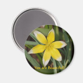 キレイな花の磁石 マグネット (正面/裏面)