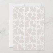 キレーフグレイージュウォーター子供の誕生日 招待状 (裏面)