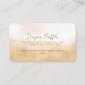 キレーフサバナ赤ちゃんシャワーおむつラッフル エンクロージャーカード (正面)