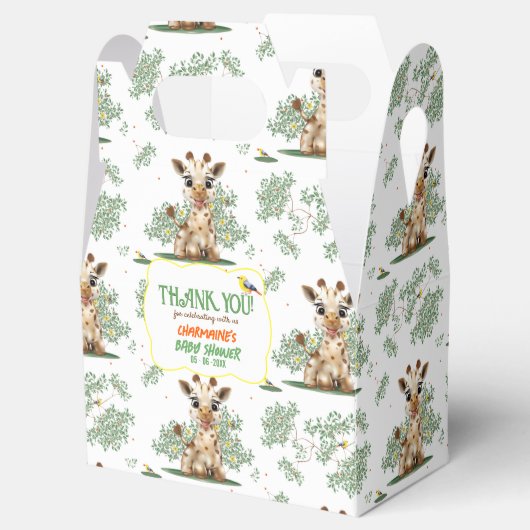 キレーフバードサファリニュートラルベビーシャワー フェイバーボックス (オープン)