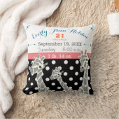 キレーフファミリーベビーガール誕生レコード誕生統計 クッション (ブランケット)