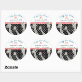 キレーフファミリーベビーガール誕生レコード誕生統計 ラウンドシール (シート)