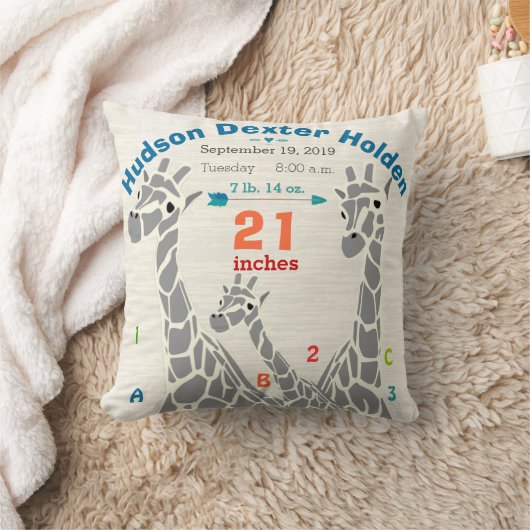 キレーフファミリー男の赤ちゃん誕生レコード誕生統計 クッション (ブランケット)