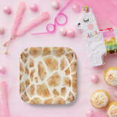 キレーフファープリントパターモダンンサファリパーティー ペーパープレート (パーティー)