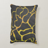キレーフブラックアンドイエロープリント アクセントクッション (裏面(縦))