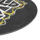 キレーフブラックアンドイエロープリント カッティングボード (角)