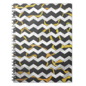 キレーフブラックアンドイエロープリント ノートブック (正面)