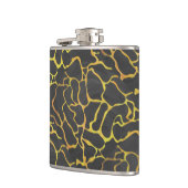キレーフブラックアンドイエロープリント フラスク (左)