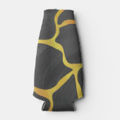 キレーフブラックアンドイエロープリント ボトルクーラー (正面)