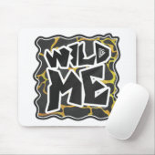 キレーフブラックアンドイエロープリント マウスパッド (マウス)