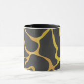 キレーフブラックアンドイエロープリント マグカップ (中央)