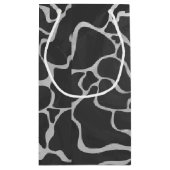 キレーフブラックアンドライトグレープリント スモールペーパーバッグ (裏面)