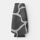 キレーフブラックアンドライトグレープリント ボトルクーラー (正面)