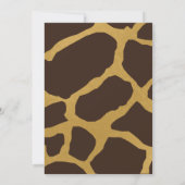 キレーフベビーシャワー招待状ブラウン&金ゴールド 招待状 (裏面)