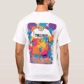 キロはっきりしたカーシブTシャツデザイン Tシャツ (裏面)