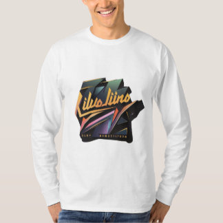 キロはっきりしたグラフィックティー Tシャツ