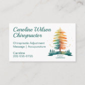 キロパクター骨質生理療法士水彩 名刺 (正面)