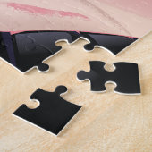 キロフスクロシアのスキー旅行ポスター ジグソーパズル (側面)