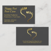 キロポジストポディアトリストペディキュア気に足 名刺 (正面/裏面)