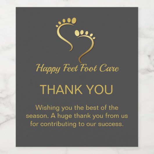 キロポジストポディアトリストペディキュア足気にビジネス ワインラベル (シングルラベル)