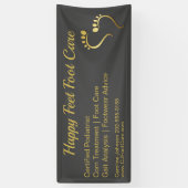 キロポジストポディアトリストペディキュア足気にビジネス 横断幕 (縦)