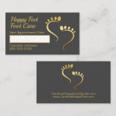 キロポディストポディトリストペディキュアアポイントメント 名刺 (正面/裏面)