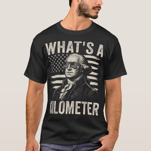 キロメートルって何? Tシャツ (正面)