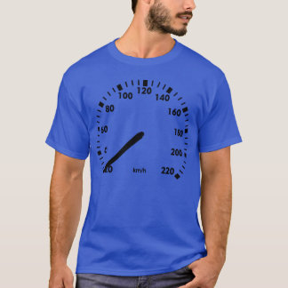 キロメートル速度計の車好き Tシャツ
