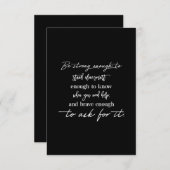 キンになるほど独り立ち頭が切れるが強い サンキューカード (正面/裏面)