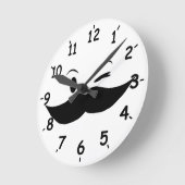 キンキーひげ ラウンド壁時計 (傾斜)