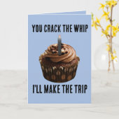 キンキーロマンおもしろいチック割れホイップ誕生日カード カード (黄色い花)