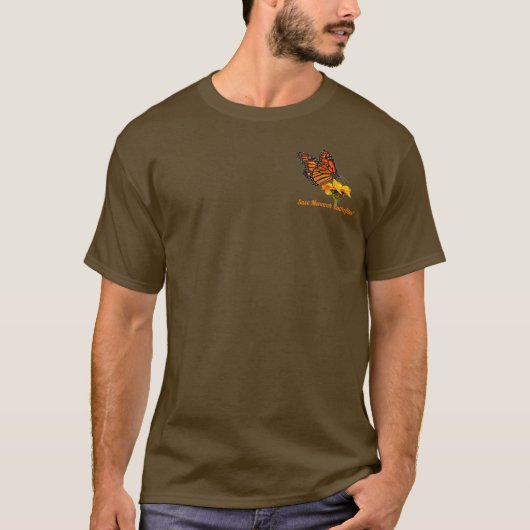 キンギョソウの上のオオカナダモナカバ Tシャツ (正面)