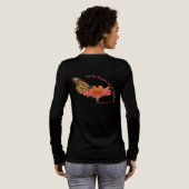 キンギョソウの上のオオカナダモ トライブレンドTシャツ (背面全体)