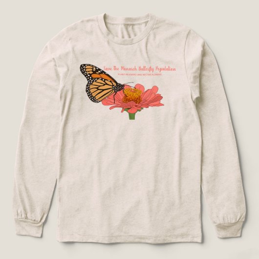 キンギョソウの上のオオカナダモ トライブレンドTシャツ (デザイン正面)