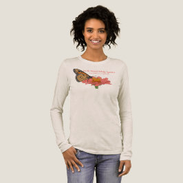 キンギョソウの上のオオカナダモ トライブレンドTシャツ