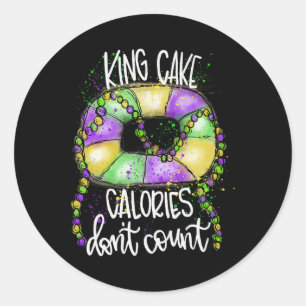 キングおもしろいケーキカロリーMardi Gras Coカウントしない ラウンドシール