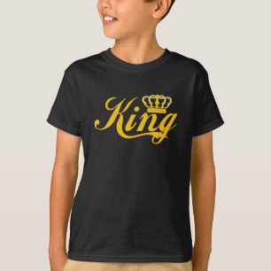 キングおもしろい金ゴールドクラウン Tシャツ