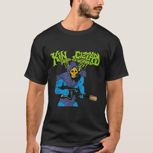 キングおもしろい・ギザード・ザ・リザードギフトウィザード Tシャツ (正面)