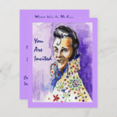 キングが楽しいカラオケパーティーをお誘いします ～ご招待状～ 招待状 (正面/裏面)