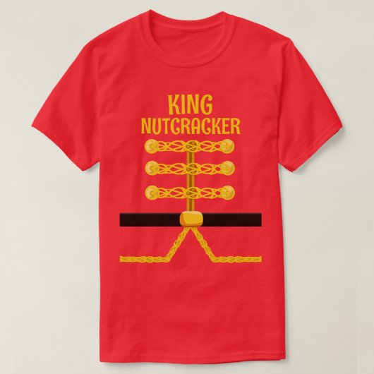 キングくるみ割りカーマッチファミリークリスマス Tシャツ (デザイン正面)