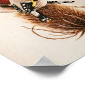 キングとクイーンゴールドフィンチ – ファンタジーバードアート ポスター (角)